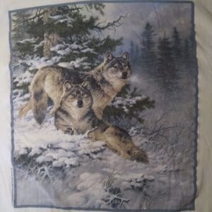 VTG Larry Fanning Winter Wolves Illustration Tee